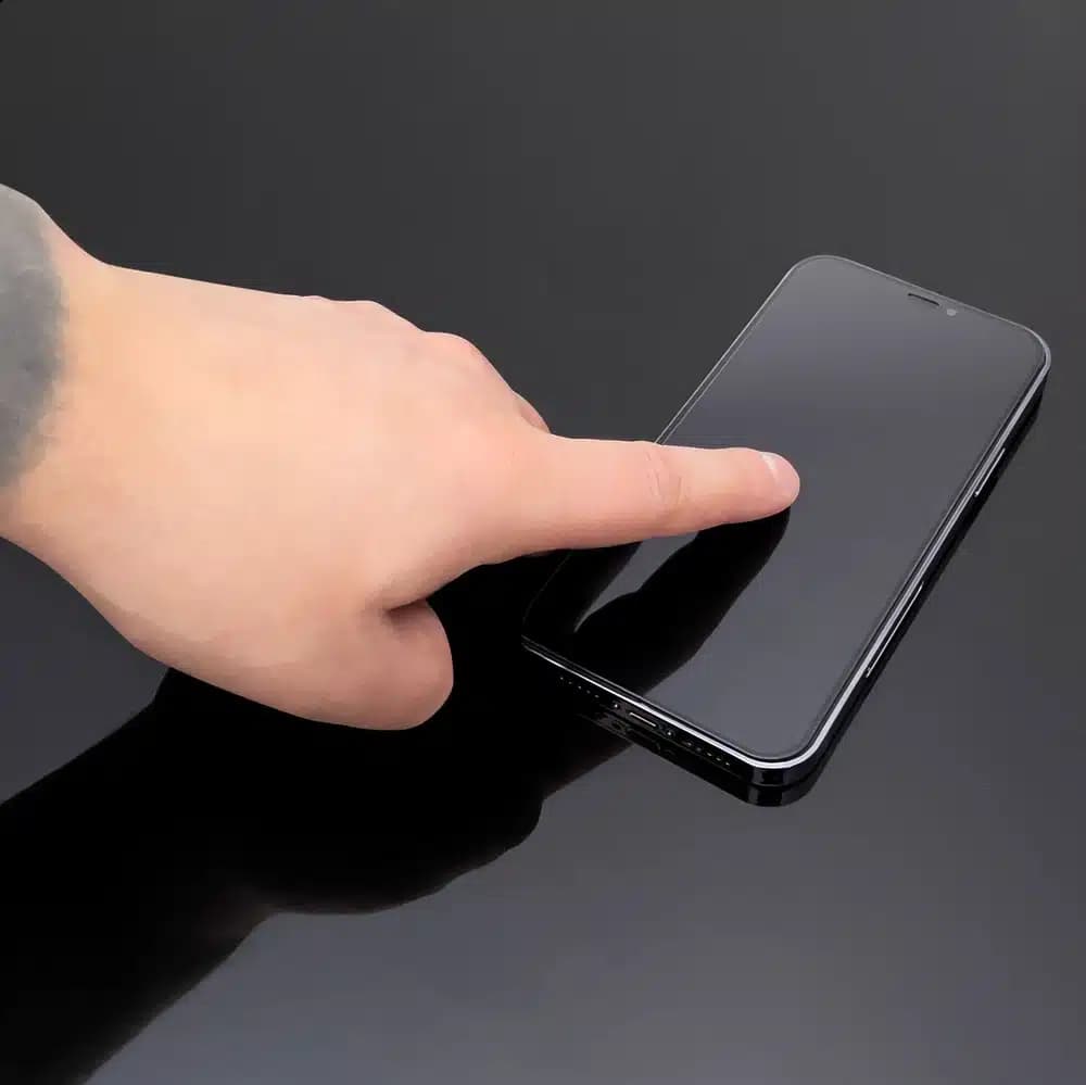 Wozinsky super tough full glue tempered glass full screen with frame case friendly Apple iPhone xr / iPhone 11 Μαύρο 10