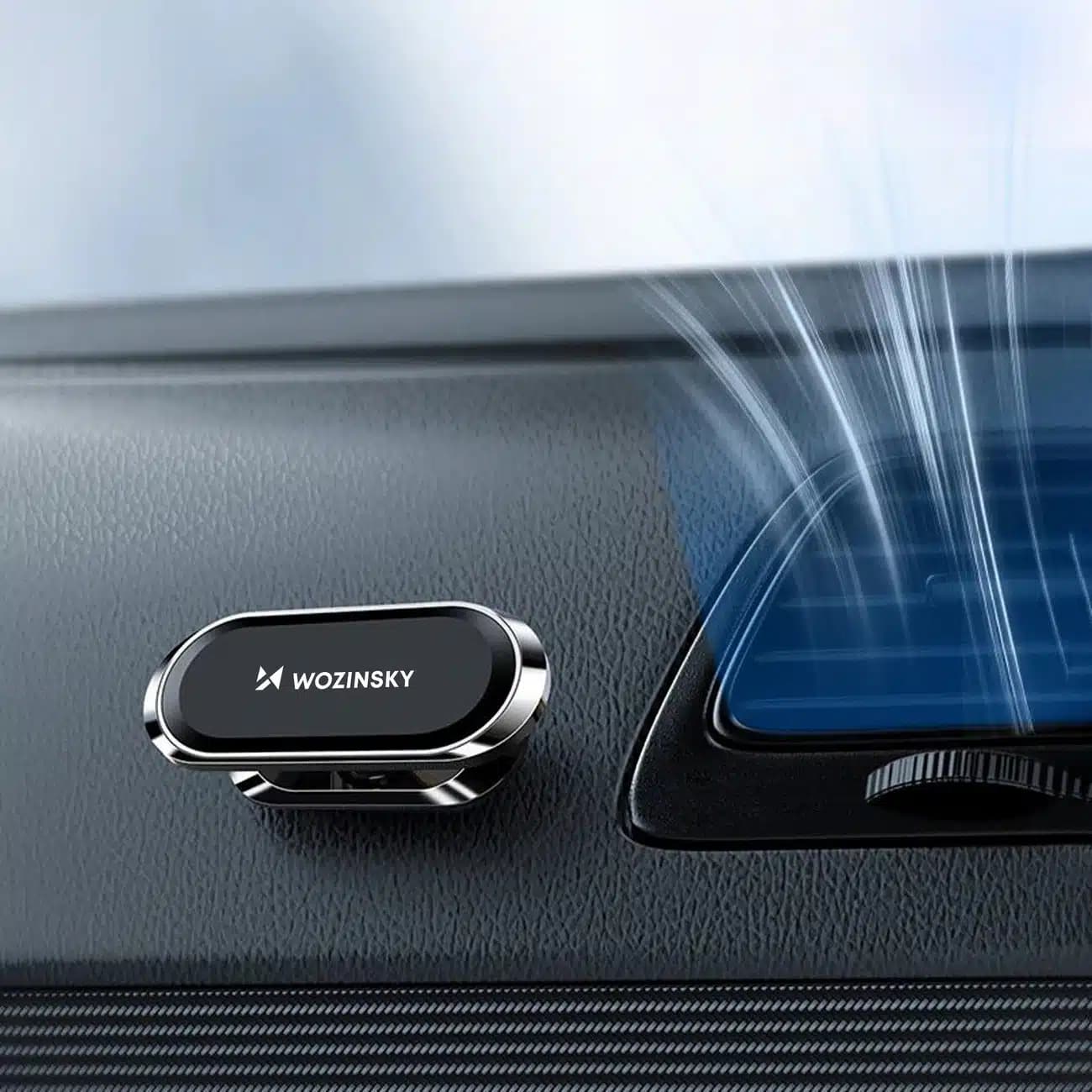 Wozinsky Self-adhesive Magnetic 360 Car Dashboard Mount Ασημένιο (WMH-06) 10