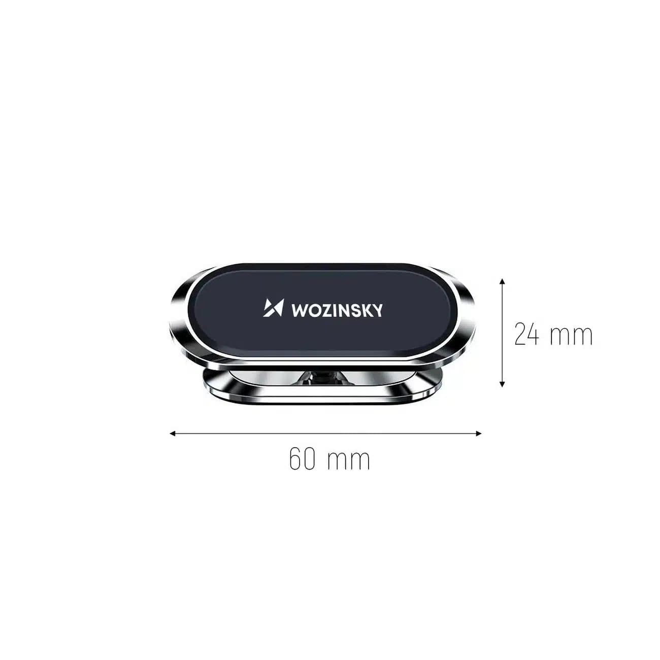 Wozinsky Self-adhesive Magnetic 360 Car Dashboard Mount Ασημένιο (WMH-06) 14
