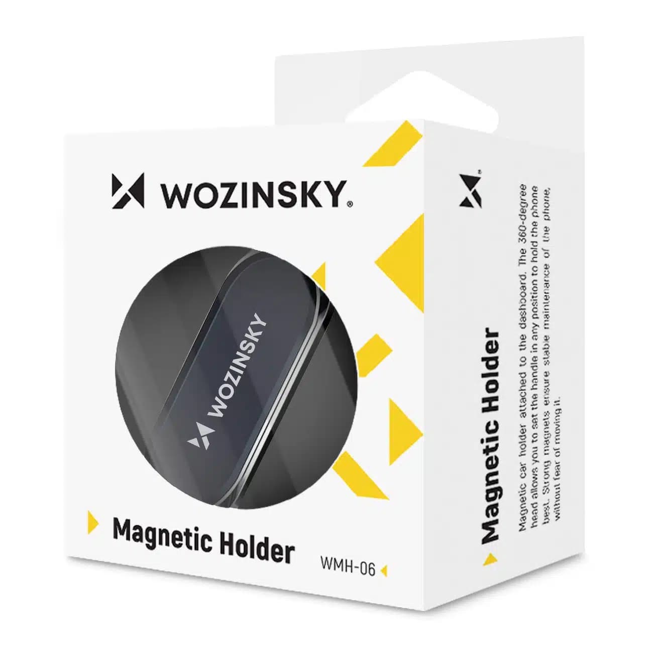 Wozinsky Self-adhesive Magnetic 360 Car Dashboard Mount Ασημένιο (WMH-06) 9
