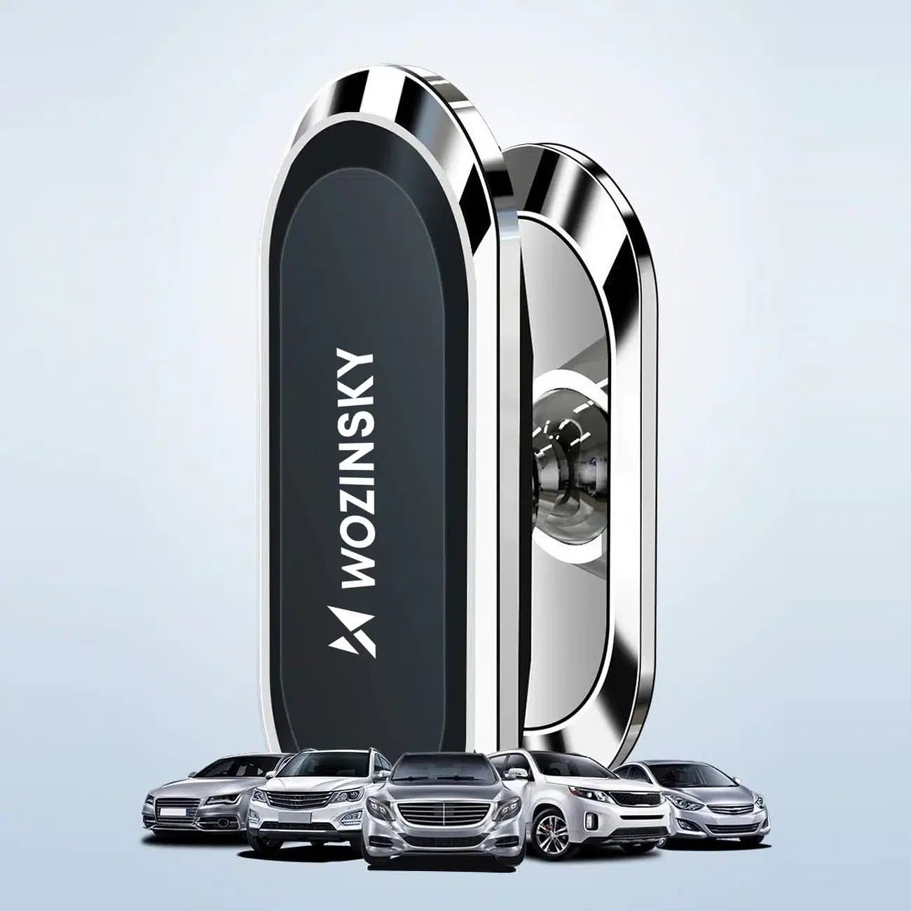 Wozinsky Self-adhesive Magnetic 360 Car Dashboard Mount Ασημένιο (WMH-06) 13