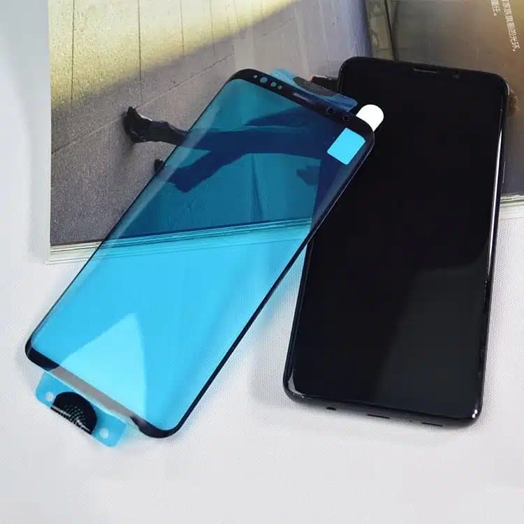3D Edge Nano Flexi Glass Hybrid Full Screen Protector with frame for Samsung Galaxy S21 Ultra 5G Διαφανές 15