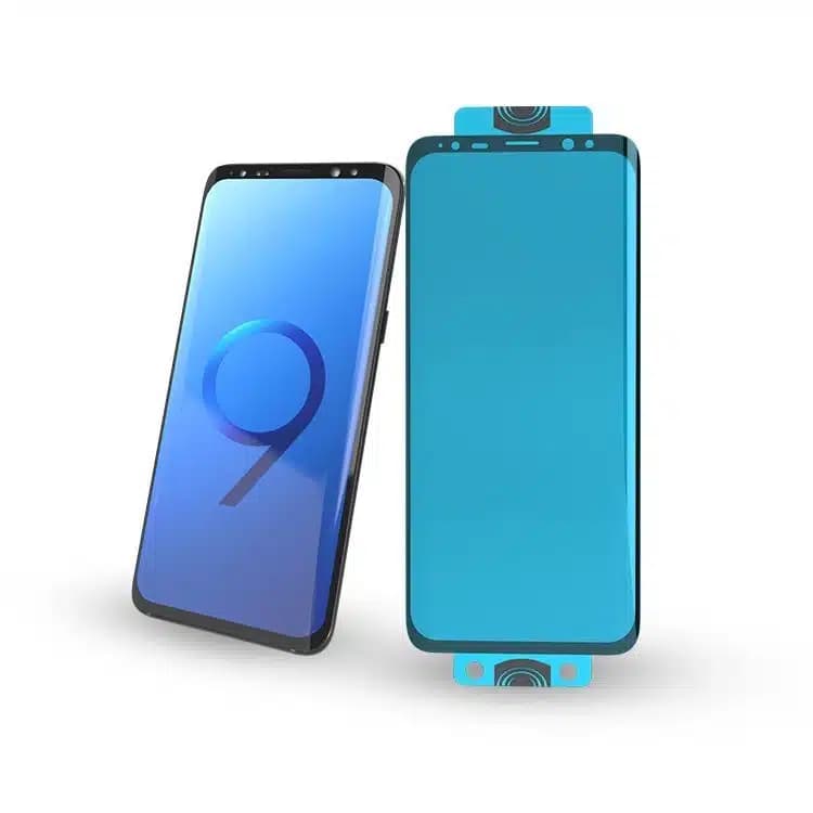 3D Edge Nano Flexi Glass Hybrid Full Screen Protector with frame for Samsung Galaxy S21 Ultra 5G Διαφανές 4