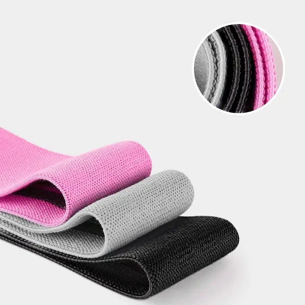 Wozinsky Set of 3x Fabric Resistance Bands Resistance Mini Band for Yoga Crossfit Fitness (WFB-01) 8