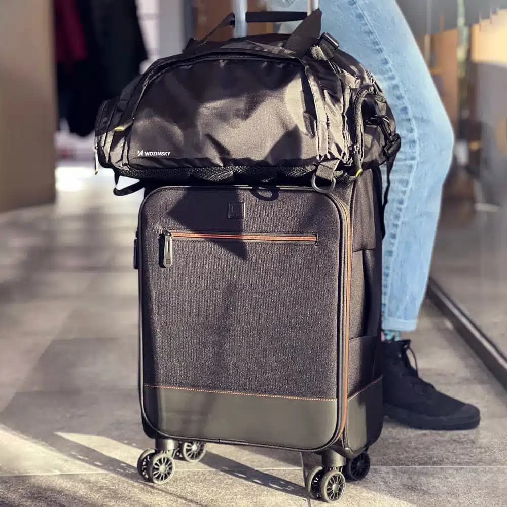 Wozinsky Travel Sports τσάντα Backpack Hand Luggage τσάντα 40x20x25 cm for Airplane Μαύρο (WSB-B01) 14