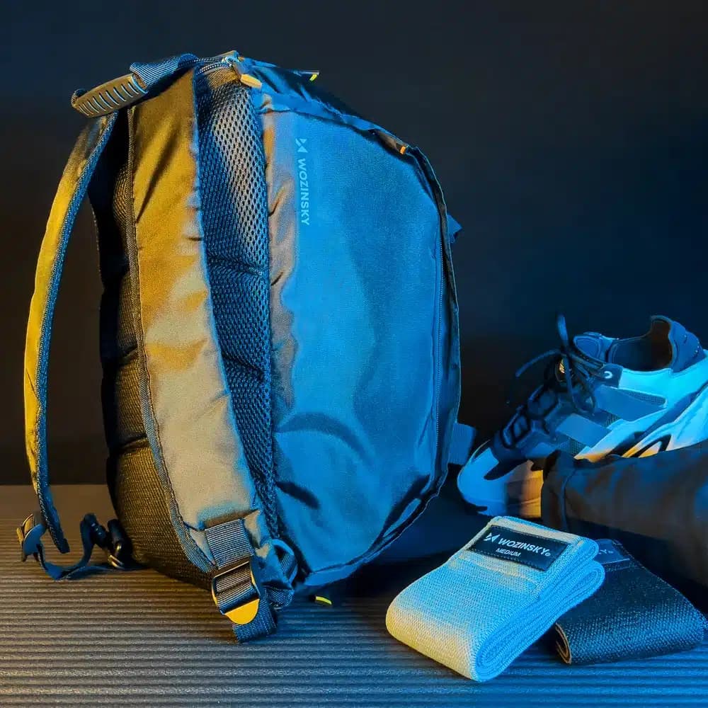 Wozinsky Travel Sports τσάντα Backpack Hand Luggage τσάντα 40x20x25 cm for Airplane Μαύρο (WSB-B01) 27