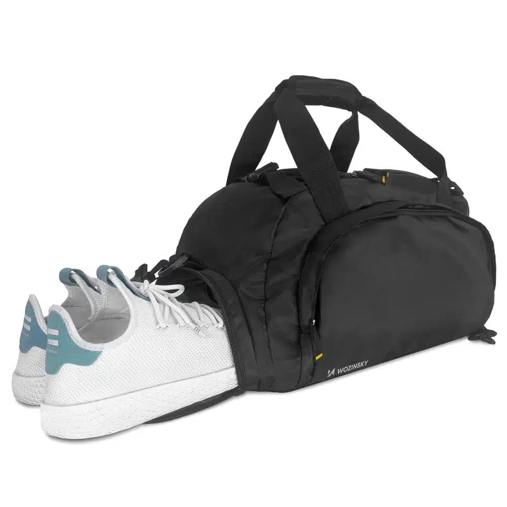 Wozinsky Travel Sports τσάντα Backpack Hand Luggage τσάντα 40x20x25 cm for Airplane Μαύρο (WSB-B01) 12