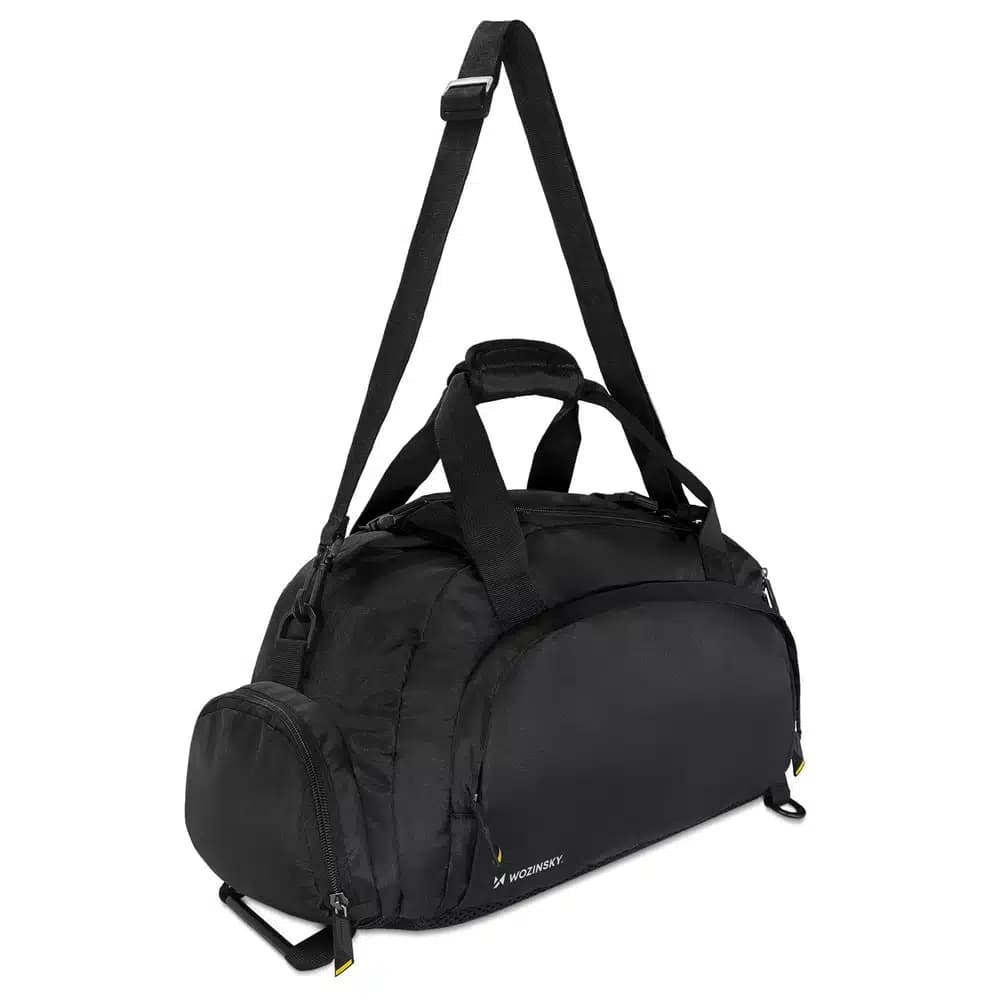 Wozinsky Travel Sports τσάντα Backpack Hand Luggage τσάντα 40x20x25 cm for Airplane Μαύρο (WSB-B01)