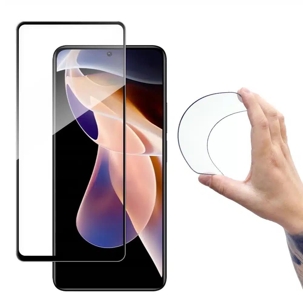 Wozinsky Full Cover Flexi Nano Glass Film Tempered Glass With Frame Xiaomi Redmi Note 11 Pro + / 11 Pro Διαφανές