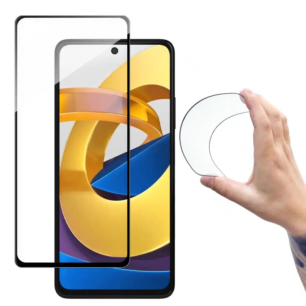 Wozinsky Full Cover Flexi Nano Glass Film Tempered Glass With Frame Xiaomi Poco M4 Pro 5G Διαφανές