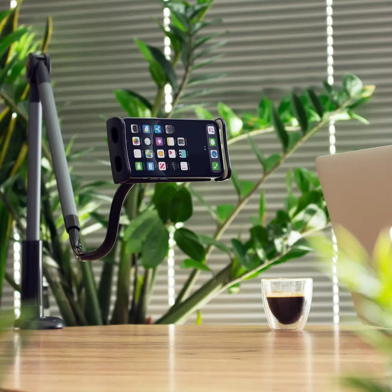 Wozinsky long flexible phone and tablet holder Μαύρο (WTHBK5) 13