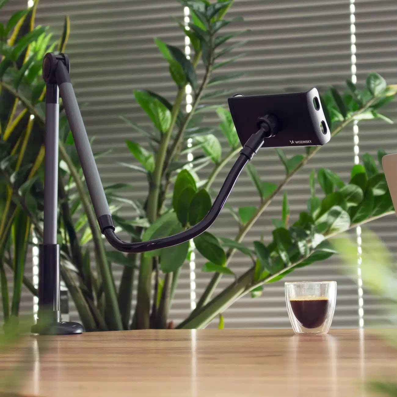 Wozinsky long flexible phone and tablet holder Μαύρο (WTHBK5) 18