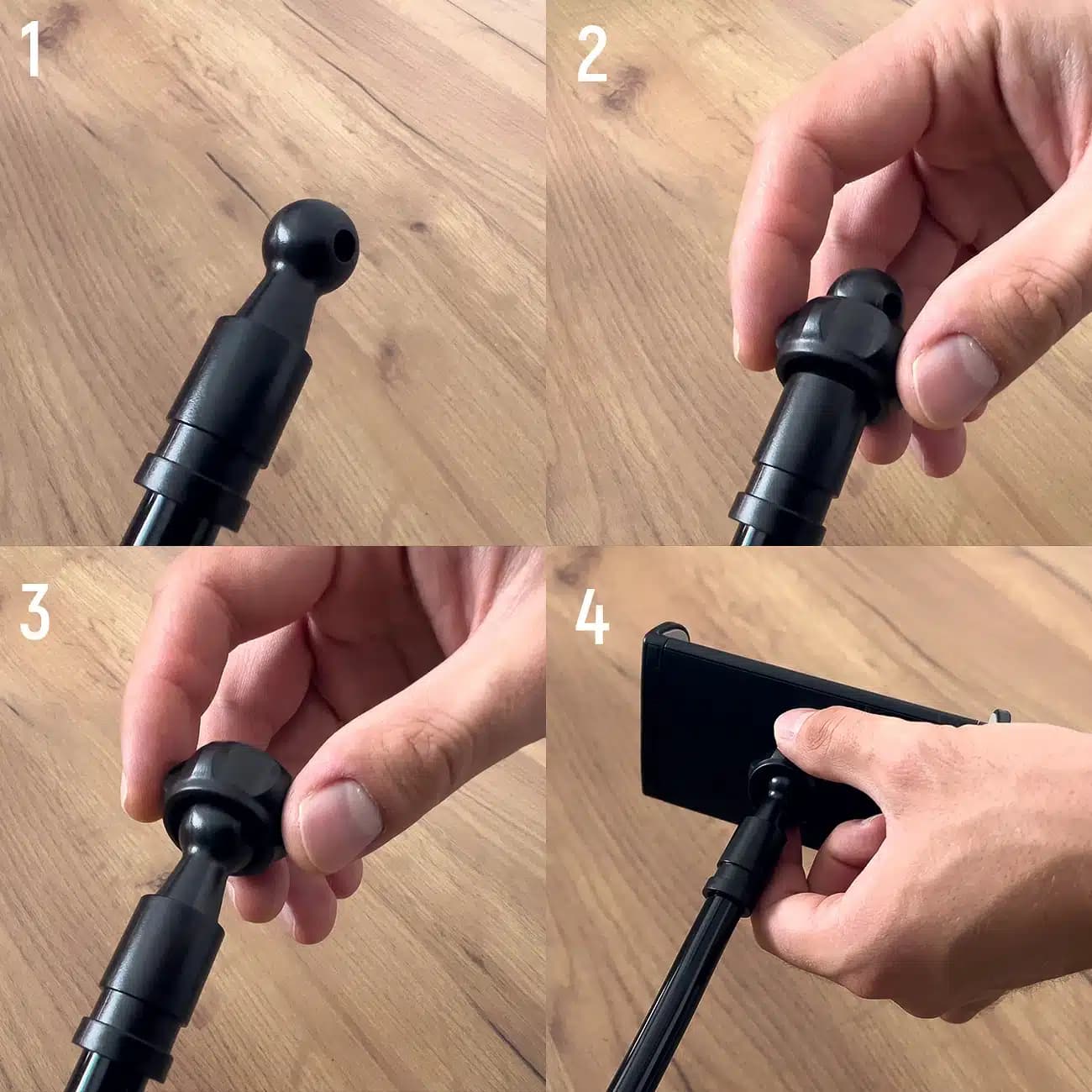 Wozinsky long flexible phone and tablet holder Μαύρο (WTHBK5) 7