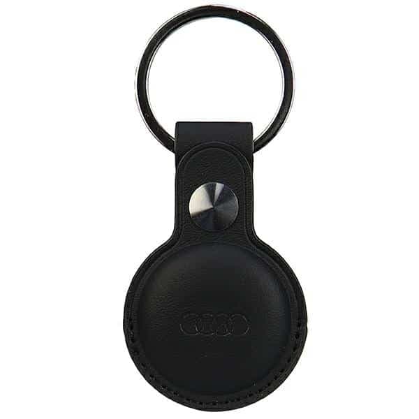 Audi Θήκη Συνθετικό Δέρμα AirTag Μαύρο AU-ATKR-Q3/D1-BK 2