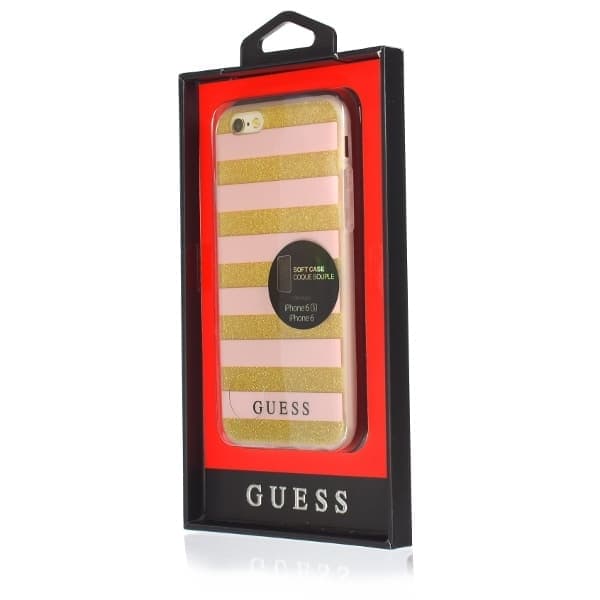 Guess Ethnic Chic Stripes 3D - θήκη για Apple iPhone 6/6S - Ροζ 2