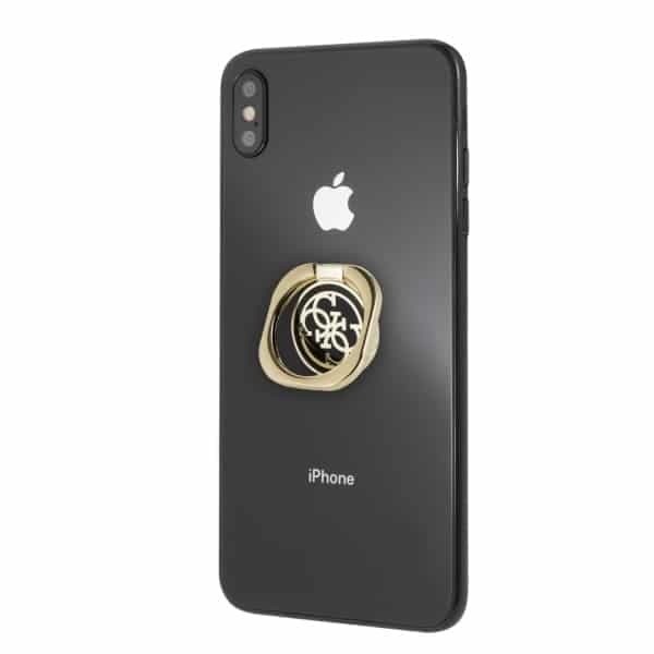 Guess Ring stand GURSEQGBK złoto-μαύρο /gold & black 4G