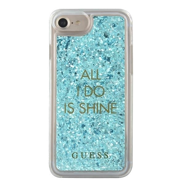 Guess Liquid Glitter Party - θήκη για Apple iPhone 6/7/8 /SE 2020 / SE 2022 - Μπλε 3