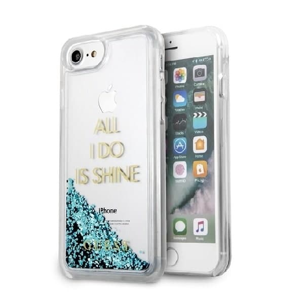 Guess Liquid Glitter Party - θήκη για Apple iPhone 6/7/8 /SE 2020 / SE 2022 - Μπλε