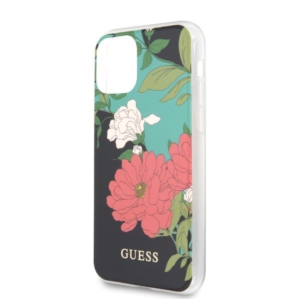 Guess Flower Collection - θήκη για Apple iPhone 11 Pro Max - Μαύρο 5