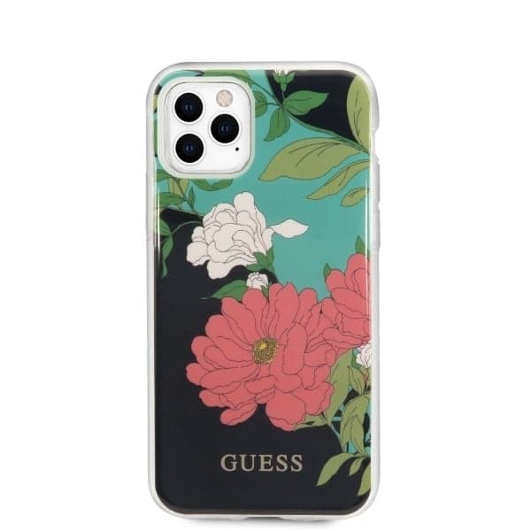 Guess Flower Collection - θήκη για Apple iPhone 11 Pro Max - Μαύρο 3