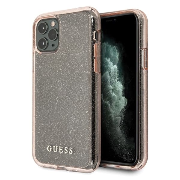 Guess Glitter - θήκη για Apple iPhone 11 Pro Max - Ροζ