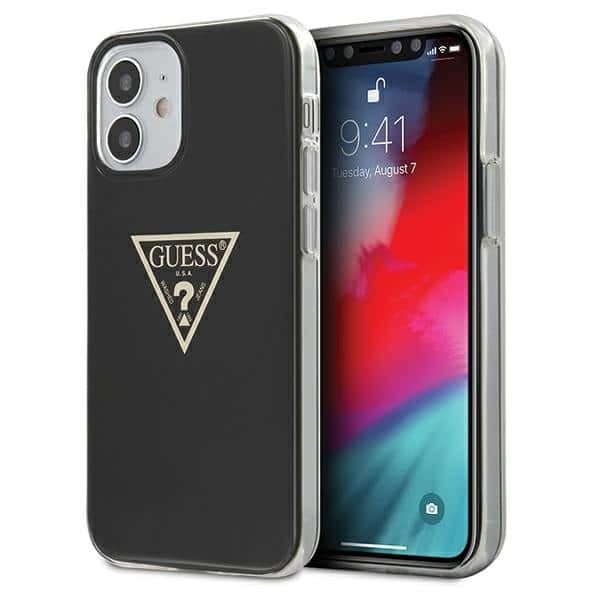Guess Metallic Collection - θήκη για Apple iPhone 12 mini - Μαύρο