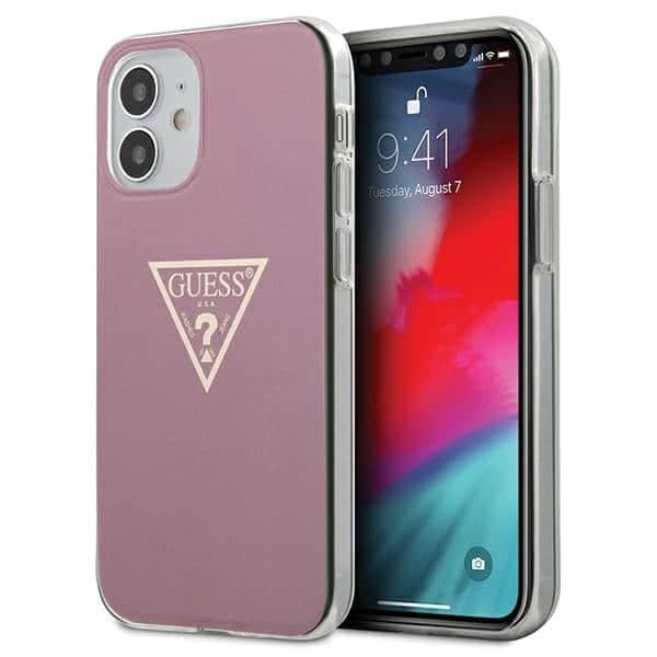Guess Metallic Collection - θήκη για Apple iPhone 12 mini - Ροζ