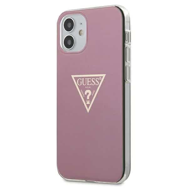 Guess Metallic Collection - θήκη για Apple iPhone 12 mini - Ροζ 2