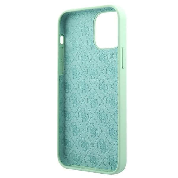 Guess Metal Logo Script - θήκη για Apple iPhone 12 mini - Πράσινο 7