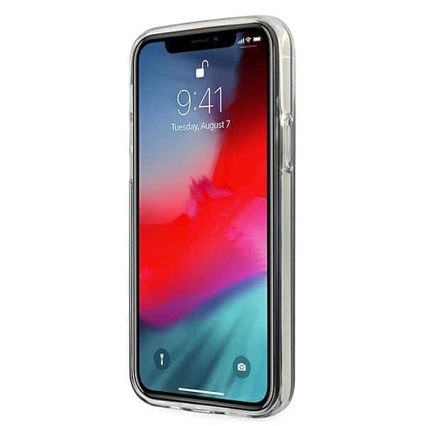 Guess Glitter Gradient Script - θήκη για Apple iPhone 12 mini - Μαύρο 5
