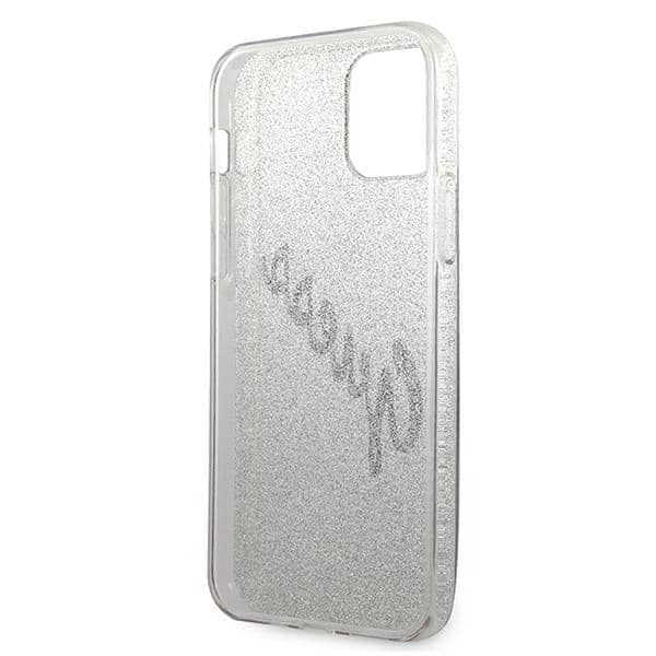 Guess Glitter Gradient Script - θήκη για Apple iPhone 12 mini - Χρυσό 7