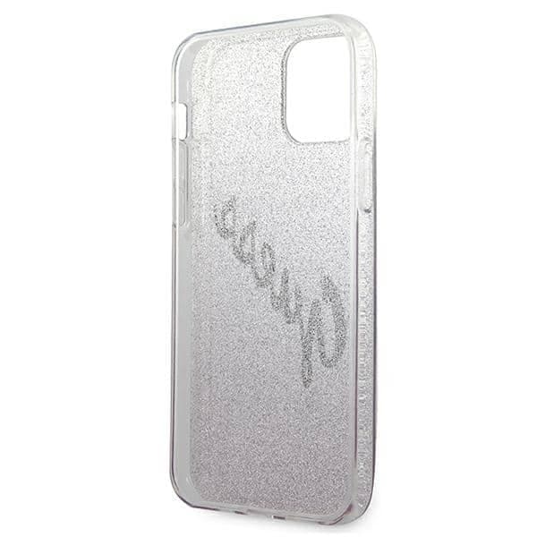 Guess Glitter Gradient Script - θήκη για Apple iPhone 12 mini - Ροζ 7