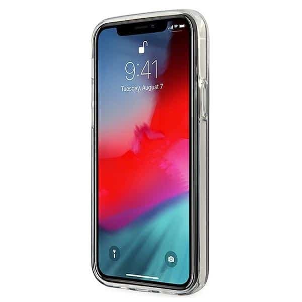 Guess Glitter Gradient Script - θήκη για Apple iPhone 12 mini - Μπλε 5