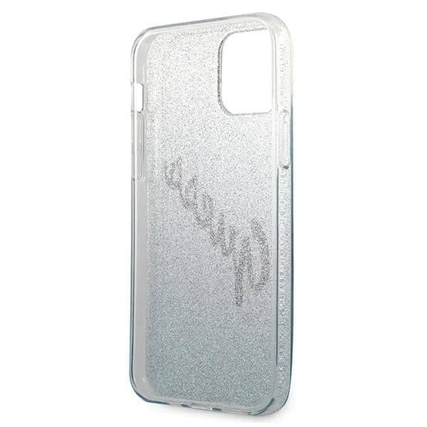 Guess Glitter Gradient Script - θήκη για Apple iPhone 12 mini - Μπλε 7