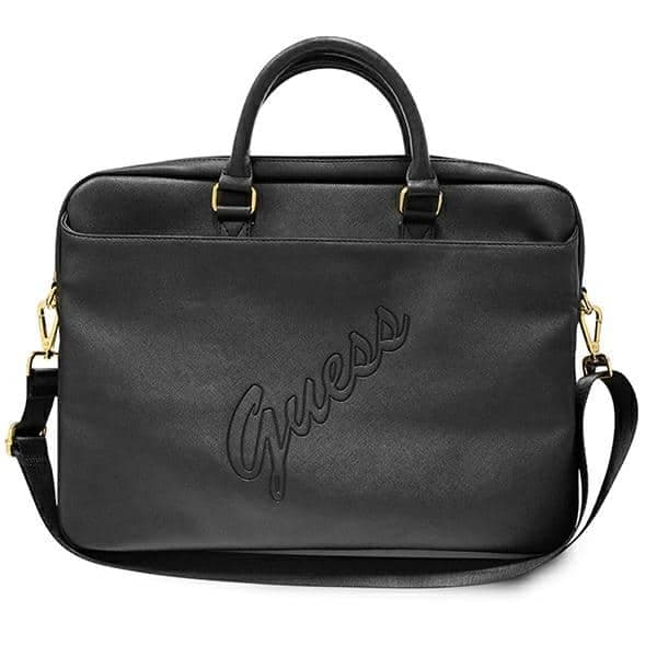 Guess Τσάντα GUCB15PUSASBK 16" μαύρο/black Saffiano Script
