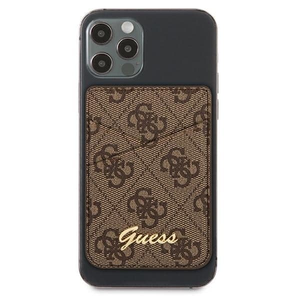 Guess Wallet Card Slot GUWMS4GTLBR MagSafe 4G Καφέ/brown 2