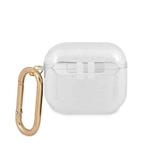 Guess GUA3UCG4GT AirPods 3 cover Transparent Glitter Collection 2