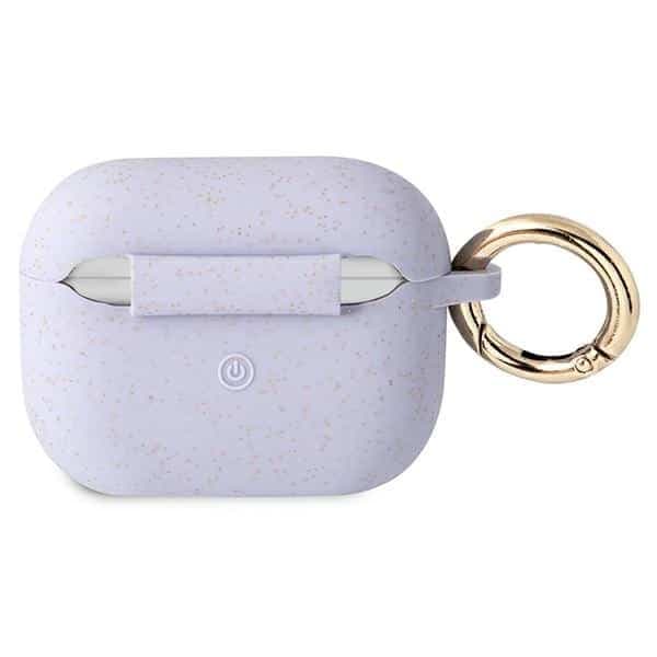 Guess GUAPSGGEU AirPods Pro cover  purpurowy/purple Silicone Glitter 2