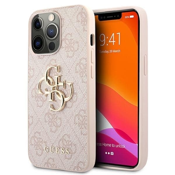Guess 4G Big Metal Logo - θήκη για Apple iPhone 13 / Pro - Ροζ