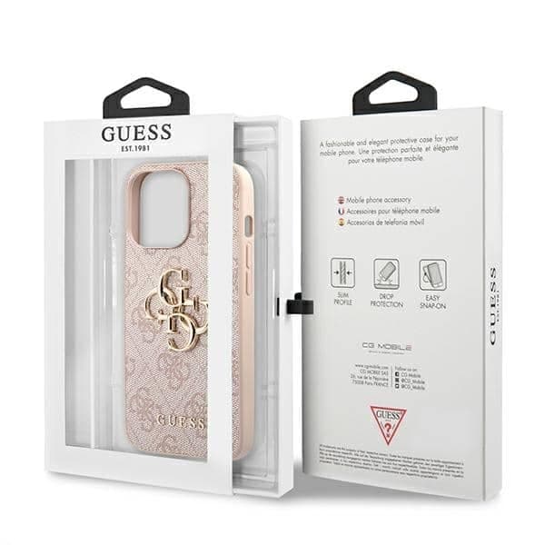 Guess 4G Big Metal Logo - θήκη για Apple iPhone 13 / Pro - Ροζ 8