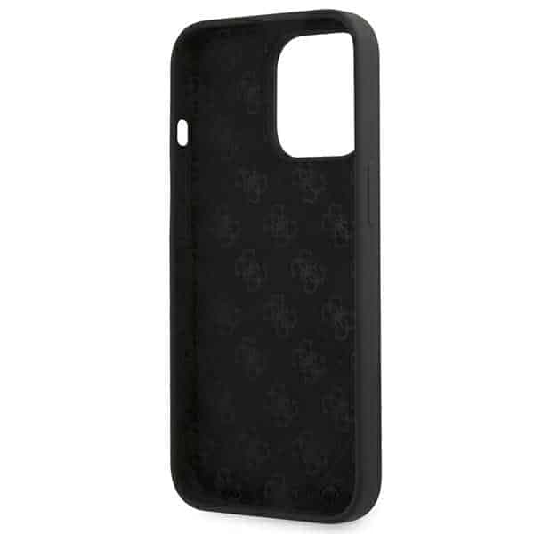 Guess Silicone Script Gold Logo - θήκη για Apple iPhone 13 Pro / - Μαύρο 7