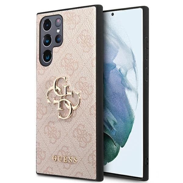 Guess Big Metal Logo - Samsung Galaxy S22 Ultra 5G - Ροζ
