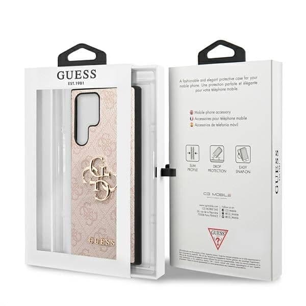 Guess Big Metal Logo - Samsung Galaxy S22 Ultra 5G - Ροζ 8