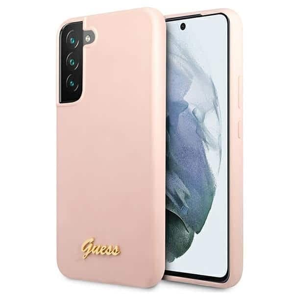 Guess Metal Logo - θήκη για Samsung S22+ / S906 - Ροζ