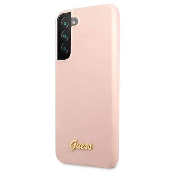 Guess Metal Logo - θήκη για Samsung S22+ / S906 - Ροζ 2