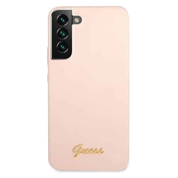 Guess Metal Logo - θήκη για Samsung S22+ / S906 - Ροζ 3