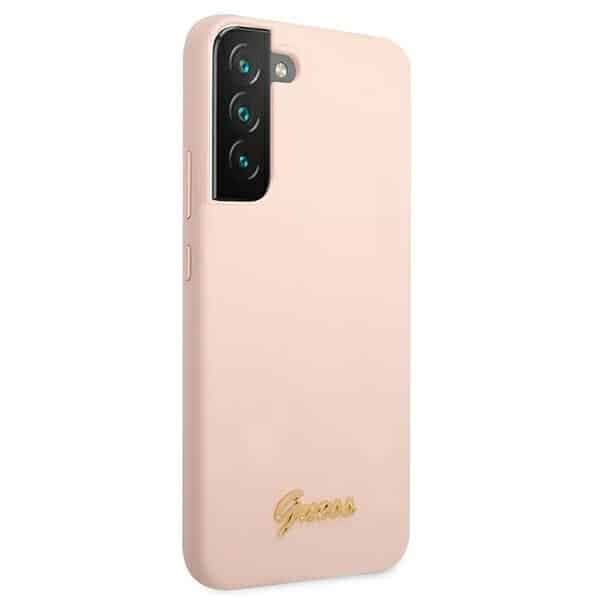 Guess Metal Logo - θήκη για Samsung S22+ / S906 - Ροζ 4