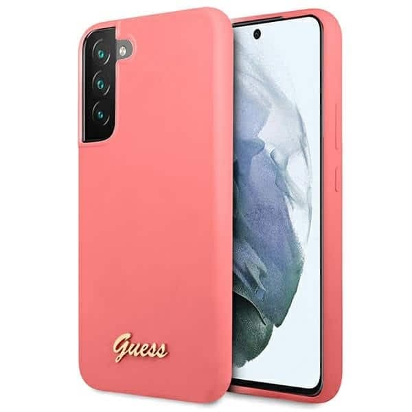 Guess Metal Logo - θήκη για Samsung S22+ S906 - Ροζ