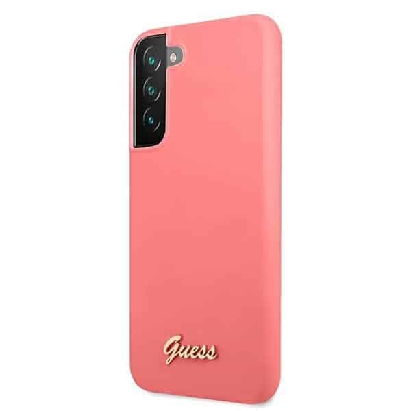 Guess Metal Logo - θήκη για Samsung S22+ S906 - Ροζ 2