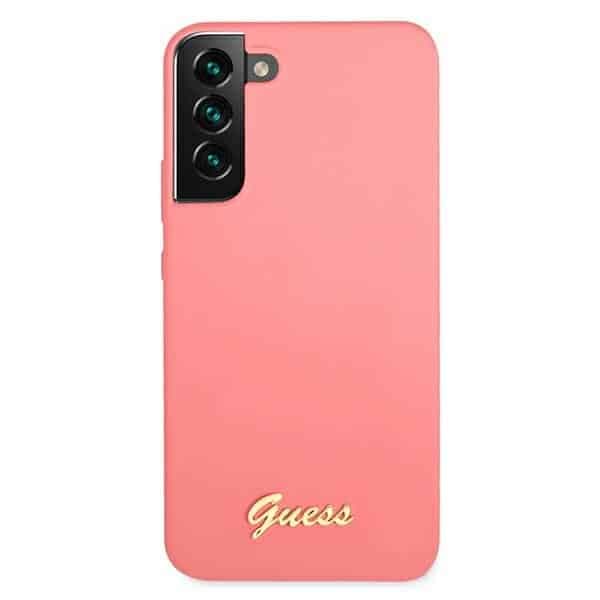 Guess Metal Logo - θήκη για Samsung S22+ S906 - Ροζ 3